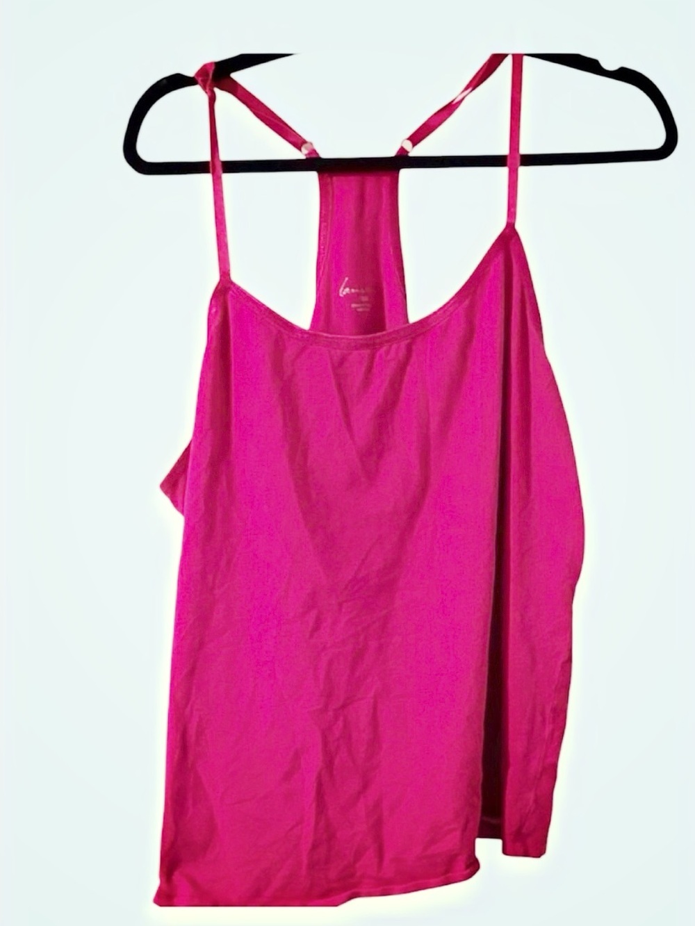 Lane Bryant Fuchsia Camisole racer back Tank Top 18/20 like new.